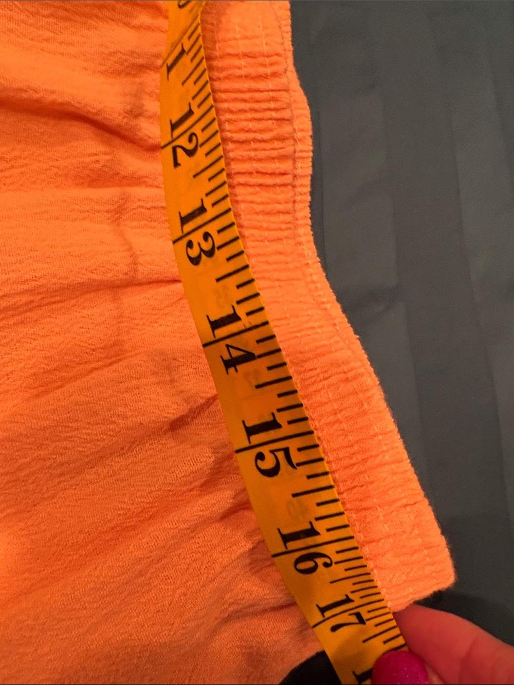 BonWorth Peach Button-Down Shirt with White Embroiderry Capri Pants - Picture 9 of 11
